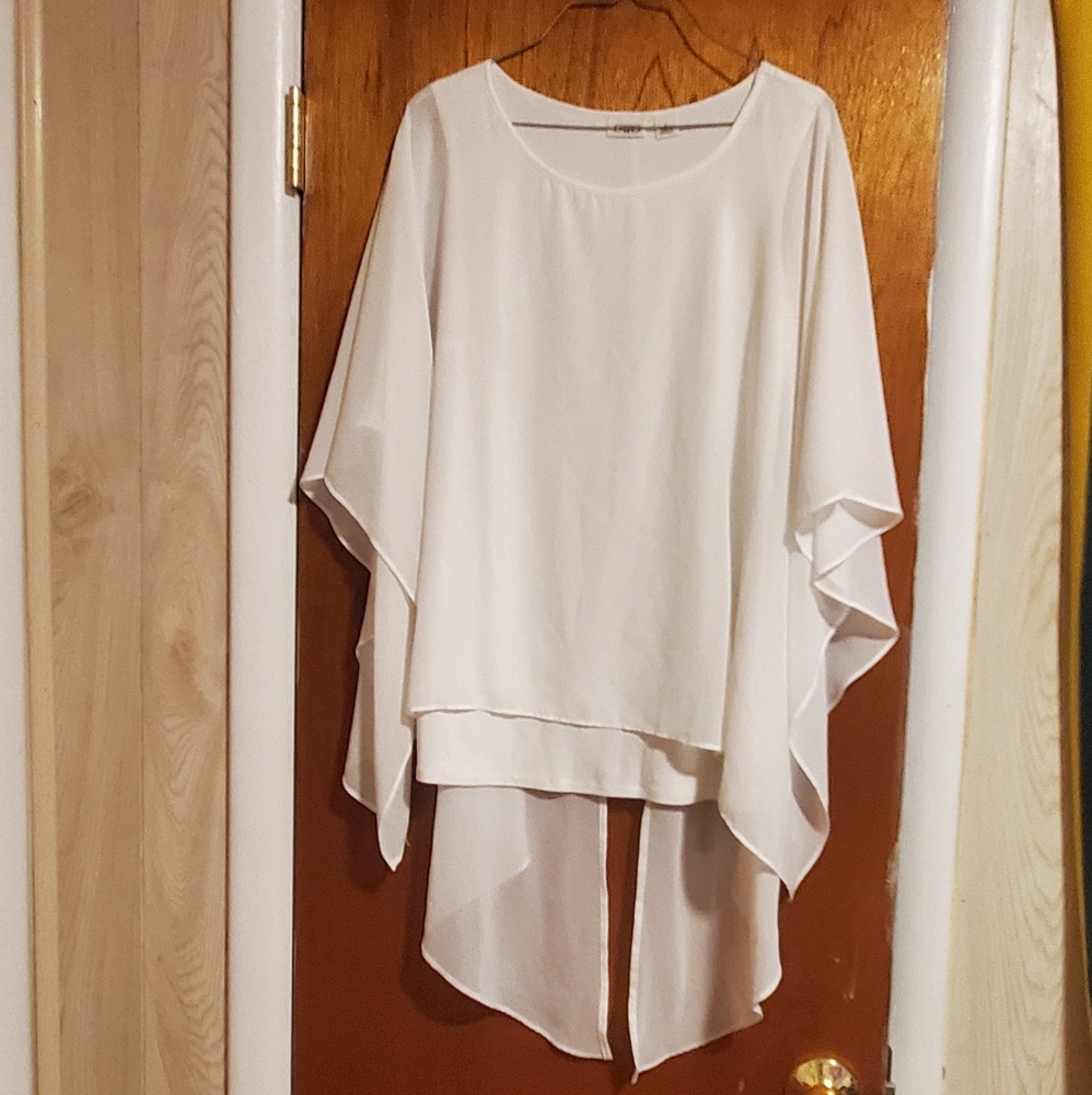 NWOT Cato Bat Wing Sheer Shirt